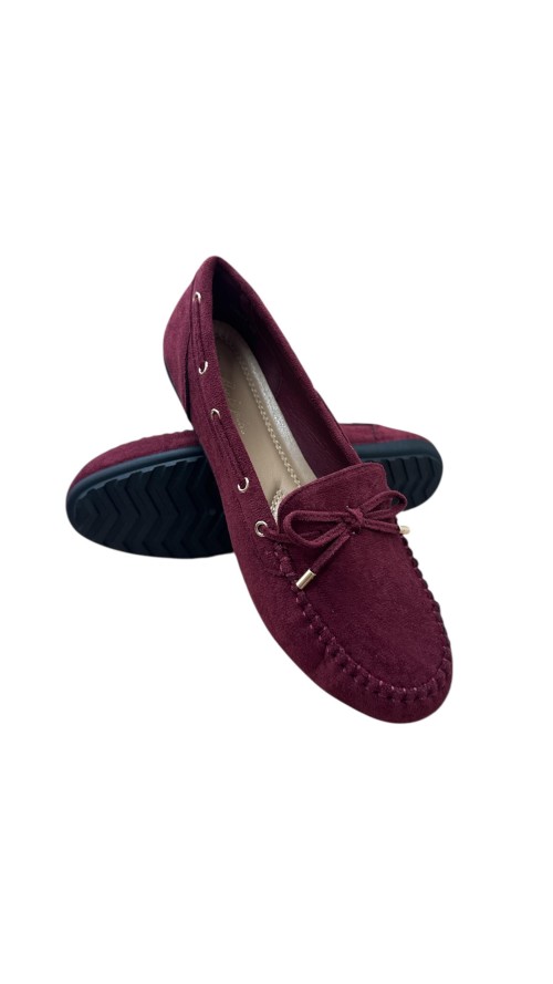 MOCASIN SERRAJE LAZO BURDEOS