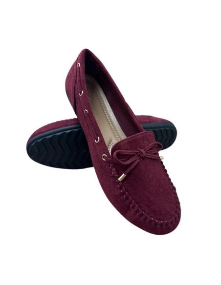 MOCASIN SERRAJE LAZO BURDEOS