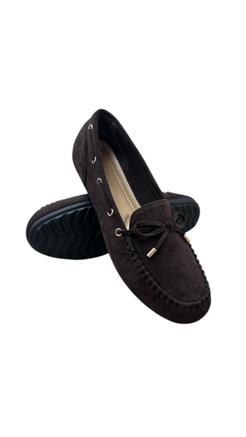 MOCASIN SERRAJE LAZO MARRON