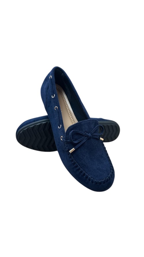 MOCASIN SERRAJE LAZO MARINO