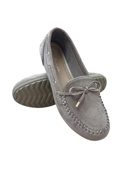 MOCASIN SERRAJE LAZO TAUPE