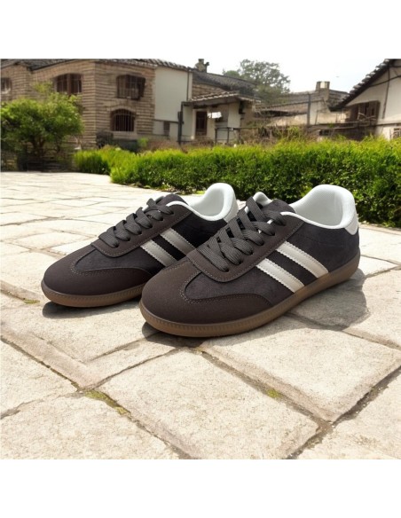 DEPORTIVA 2 LINEAS MARRON