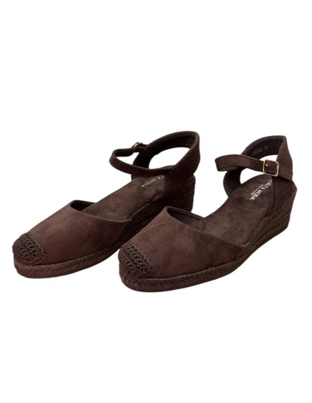 SANDALIA ESPARTO 3 CUERDAS MARRON