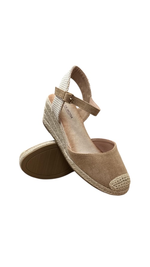 SANDALIA ESPARTO 3 CUERDAS CAMEL