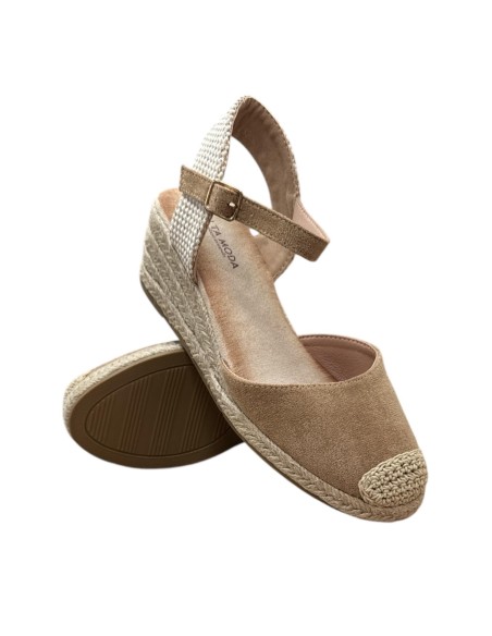 SANDALIA ESPARTO 3 CUERDAS CAMEL