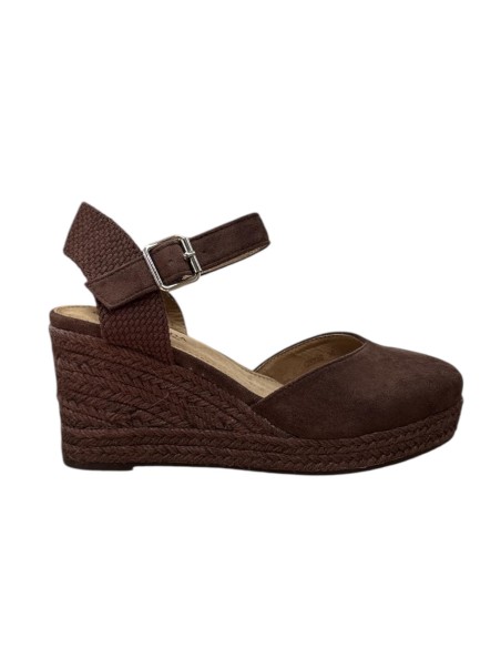 SANDALIA ESPARTO 5 CUERDAS MARRON