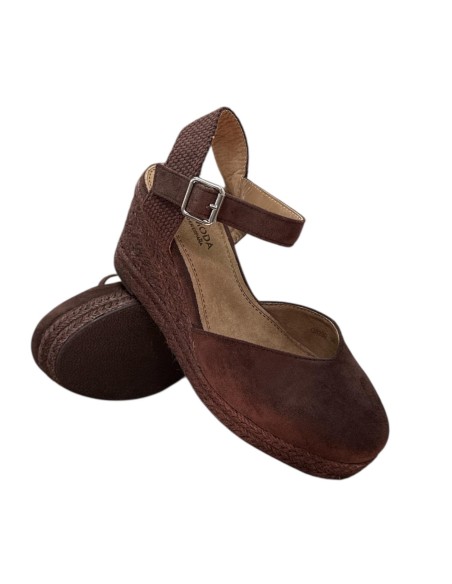 SANDALIA ESPARTO 5 CUERDAS MARRON