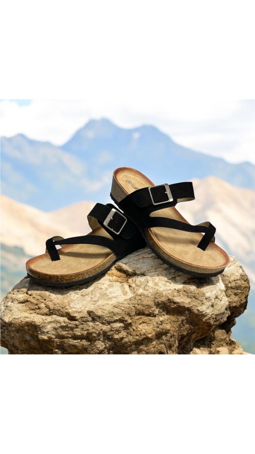 SANDALIA BIO TIRA NEGRO