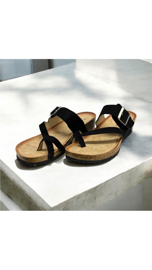 SANDALIA BIO TIRA NEGRO