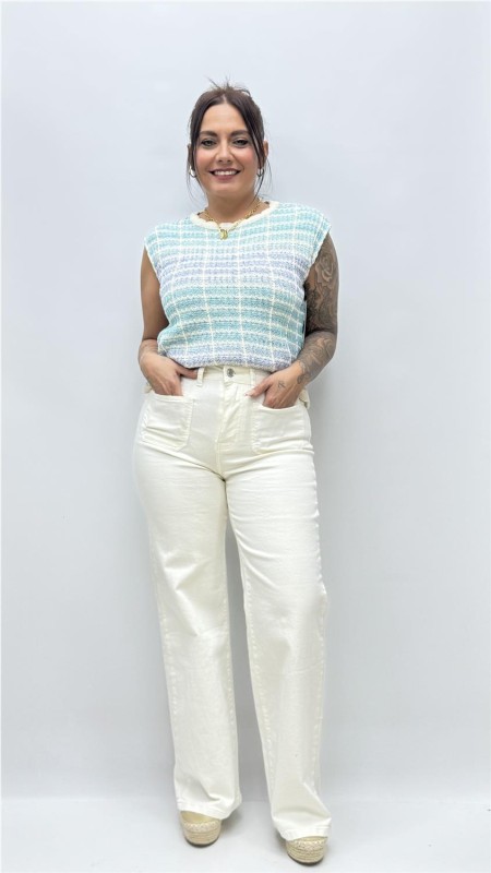 CAMISETA MONICA AZUL