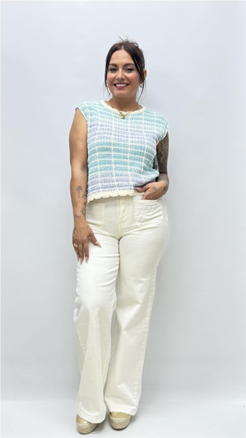 CAMISETA MONICA AZUL