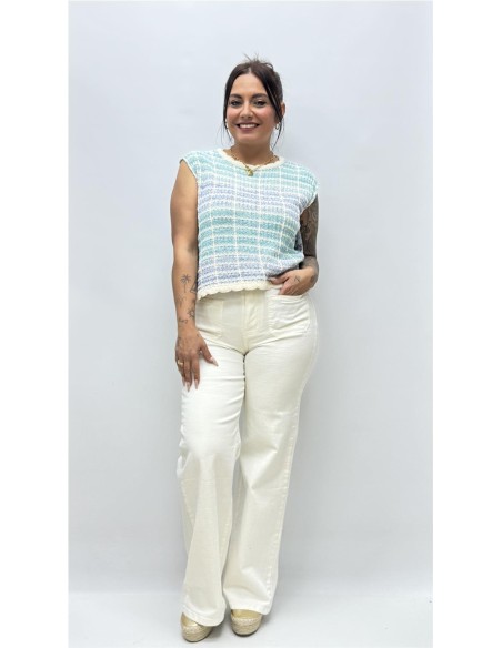 CAMISETA MONICA AZUL