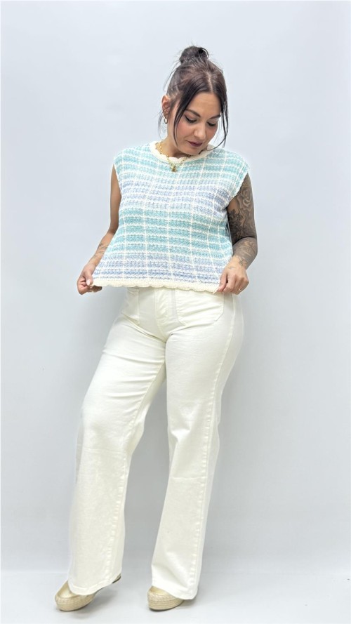 CAMISETA MONICA AZUL