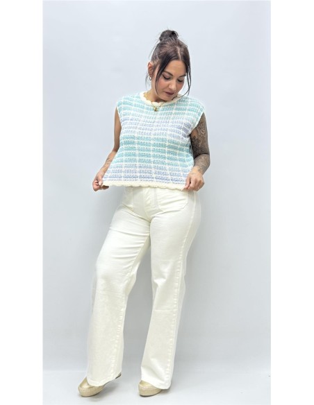 CAMISETA MONICA AZUL