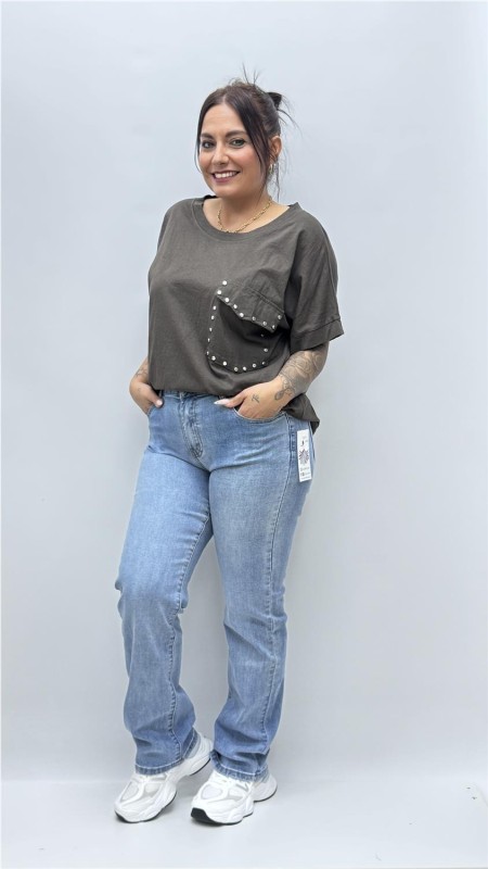 CAMISETA LUCIA MARRON