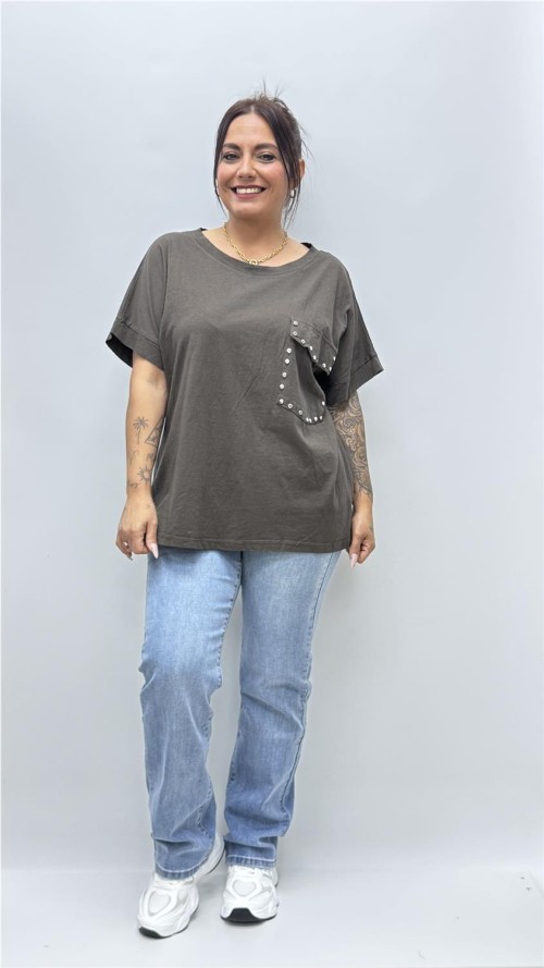 CAMISETA LUCIA MARRON