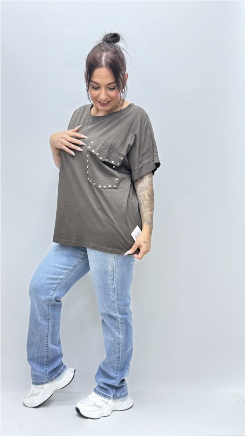 CAMISETA LUCIA MARRON