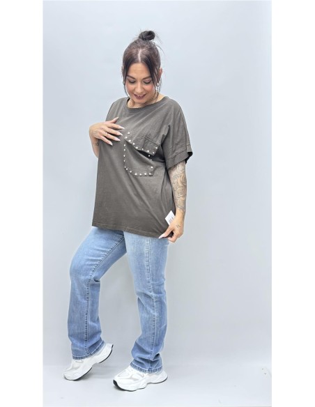 CAMISETA LUCIA MARRON