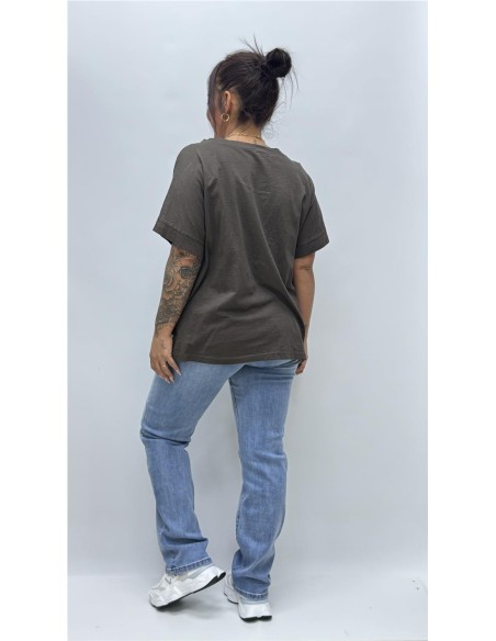 CAMISETA LUCIA MARRON