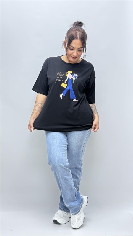 CAMISETA MUJER NEGRO 2