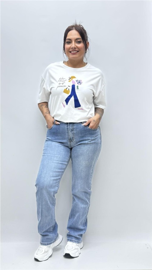 CAMISETA MUJER BLANCO