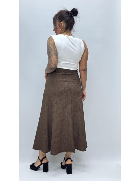 FALDA MERCEDES MARRON