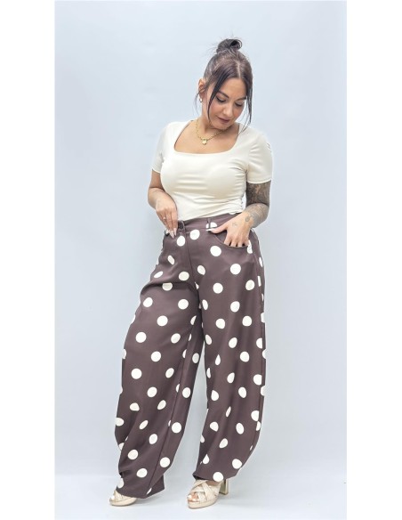 PANTALON BOMBACHO LUNAR MARRON
