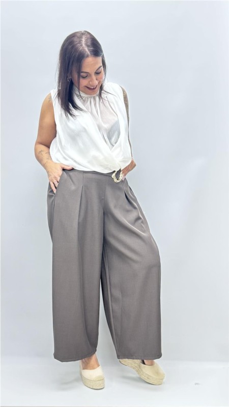 PANTALON JULIETA MARRON 2