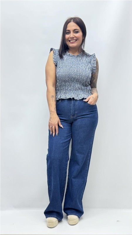 TOP SUSANA VAQUERO OSCURO