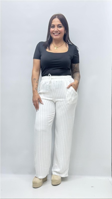 PANTALON DIPLOMATICO BLANCO 2