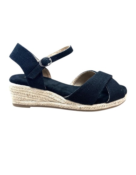 SANDALIA CRUZADA NEGRO