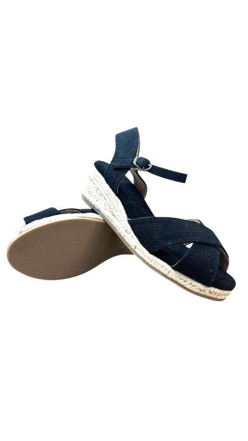 SANDALIA CRUZADA NEGRO