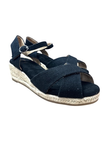 SANDALIA CRUZADA NEGRO