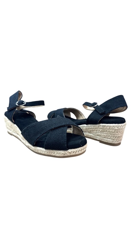 SANDALIA CRUZADA NEGRO