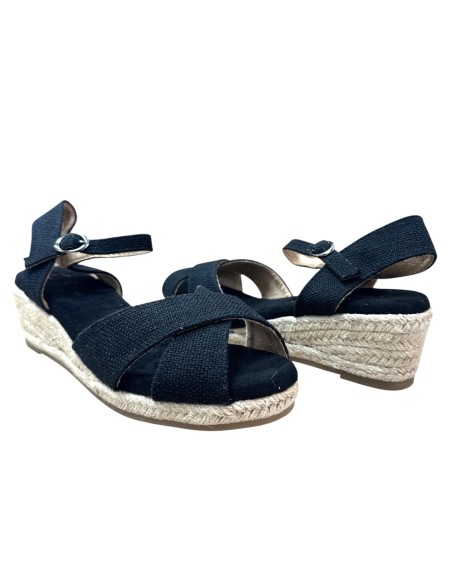 SANDALIA CRUZADA NEGRO