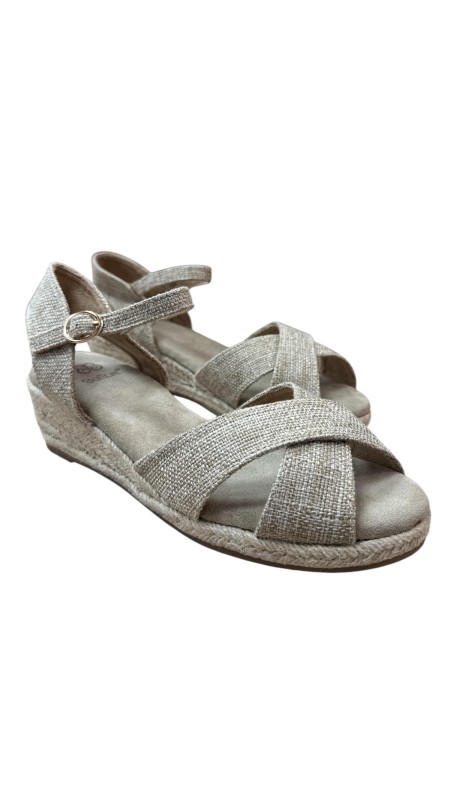 SANDALIA CRUZADA BEIG 2