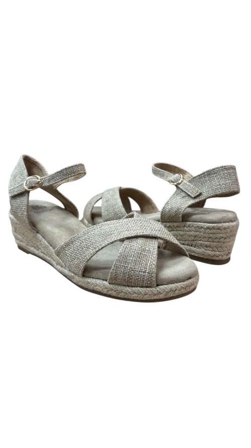 SANDALIA CRUZADA BEIG