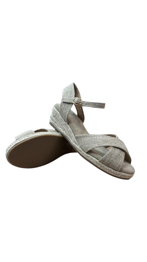 SANDALIA CRUZADA BEIG