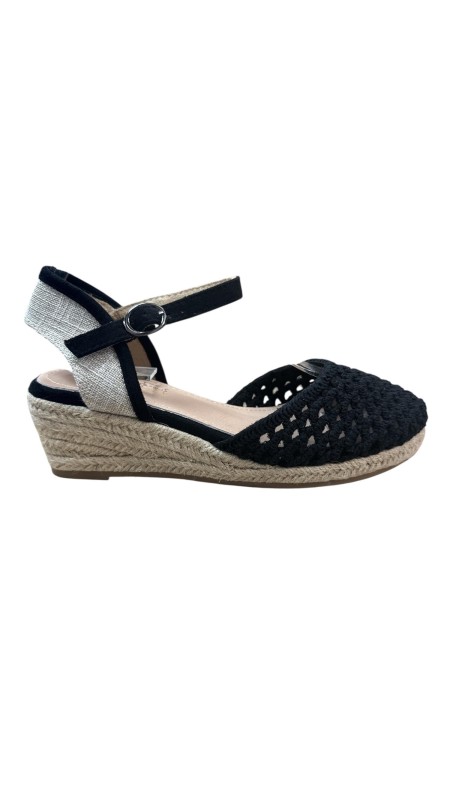 ESPARTO IMITACION CROCHE NEGRO