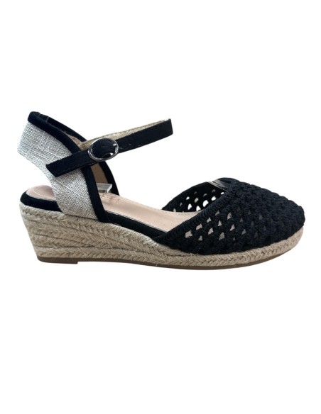 ESPARTO IMITACION CROCHE NEGRO