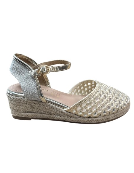 ESPARTO IMITACION CROCHE ORO