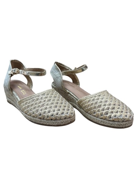 ESPARTO IMITACION CROCHE ORO