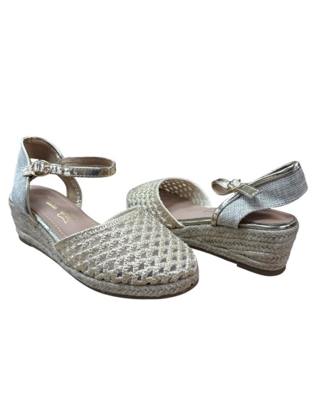 ESPARTO IMITACION CROCHE ORO