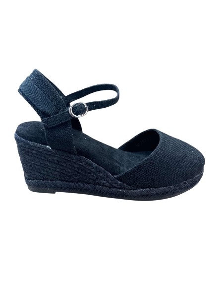 ESPARTO CON HEBILLA Y CUERDAS NEGRO