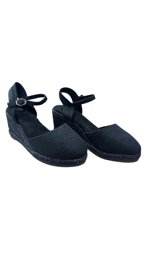 ESPARTO CON HEBILLA Y CUERDAS NEGRO