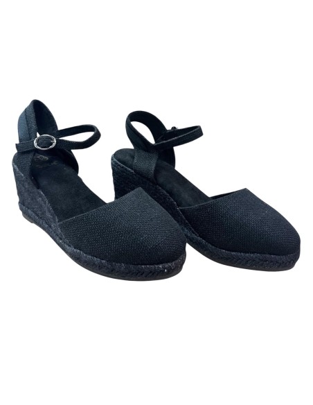 ESPARTO CON HEBILLA Y CUERDAS NEGRO