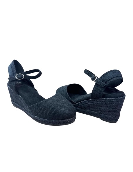 ESPARTO CON HEBILLA Y CUERDAS NEGRO