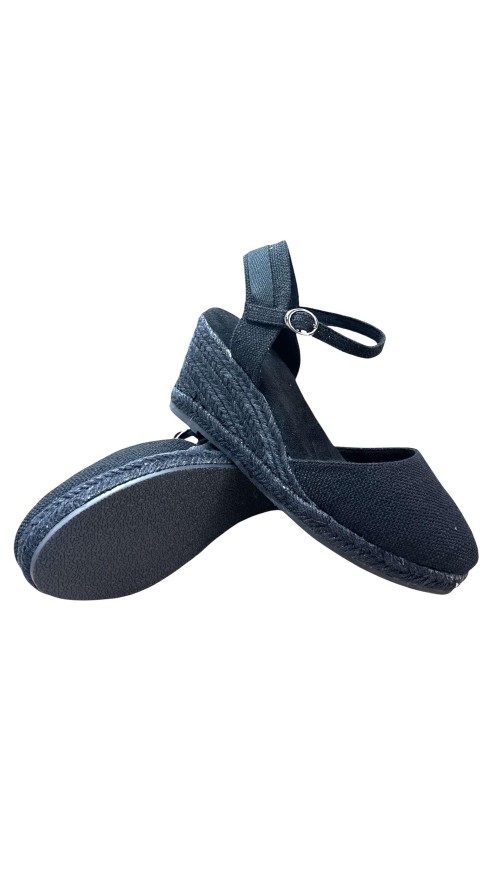 ESPARTO CON HEBILLA Y CUERDAS NEGRO