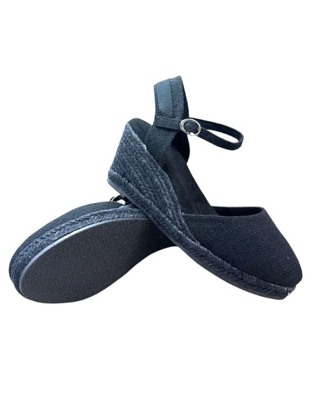 ESPARTO CON HEBILLA Y CUERDAS NEGRO