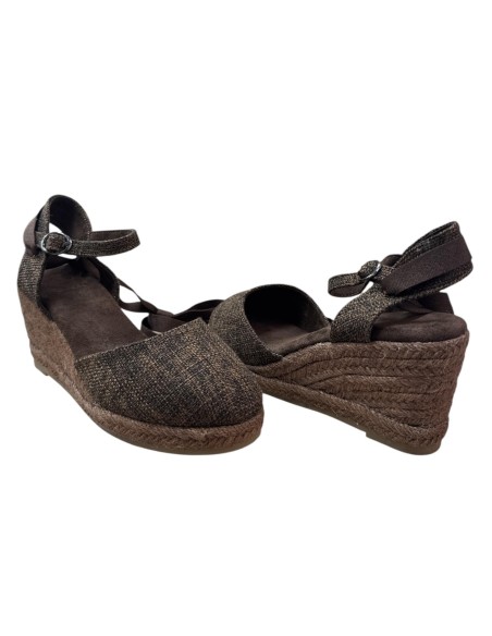 ESPARTO CON HEBILLA Y CUERDAS MARRON